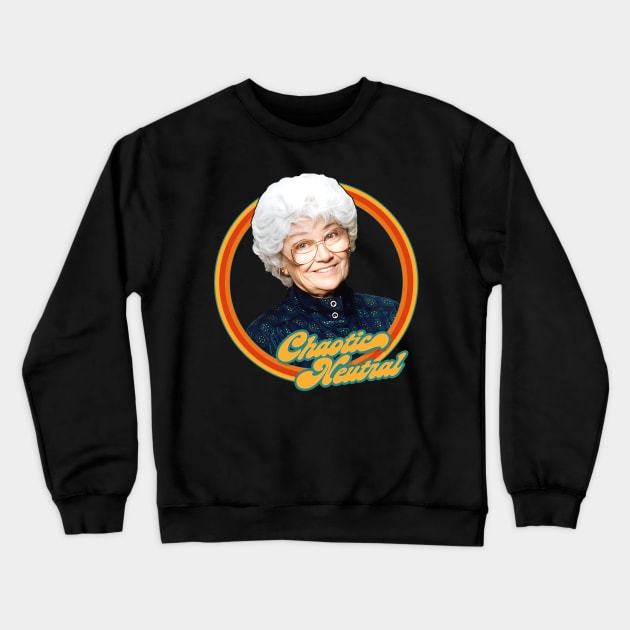 Sophia Petrillo ∆ Chaotic Neutral ∆ Golden Girls Crewneck Sweatshirt by DankFutura